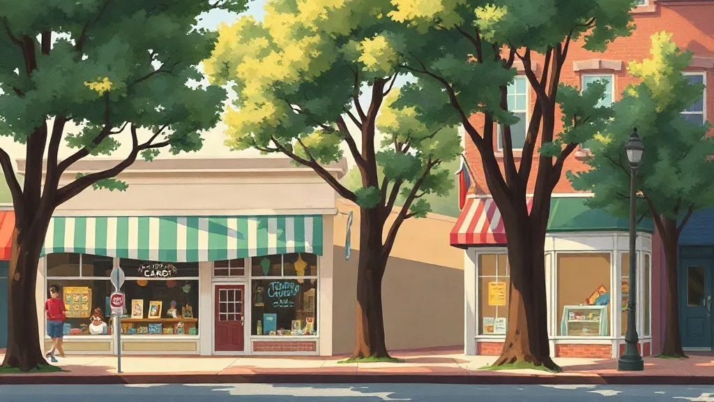 Illustration for the Columbia toy shop guide