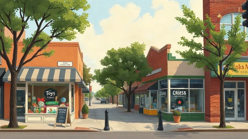 Illustration for the Green Bay toy shop guide