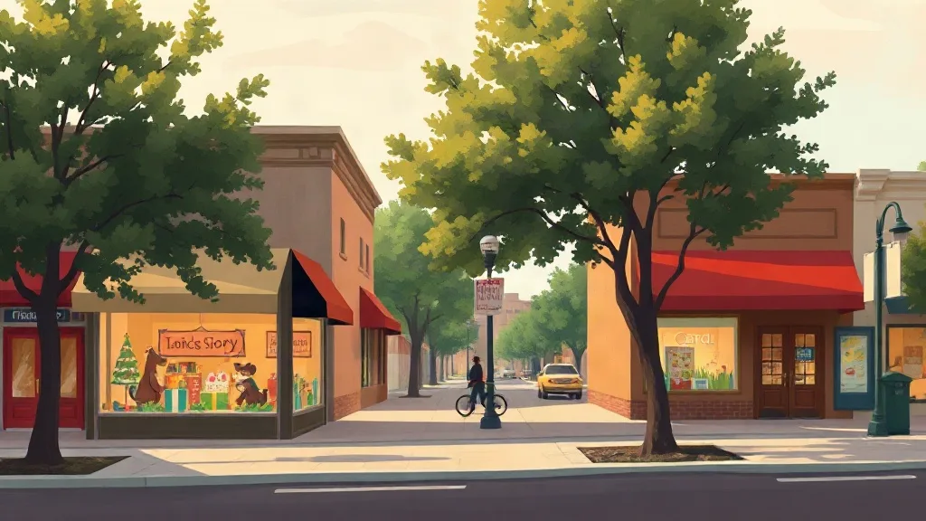 Illustration for the Naperville toy shop guide