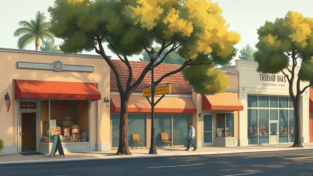 Illustration for the Thousand Oaks toy shop guide