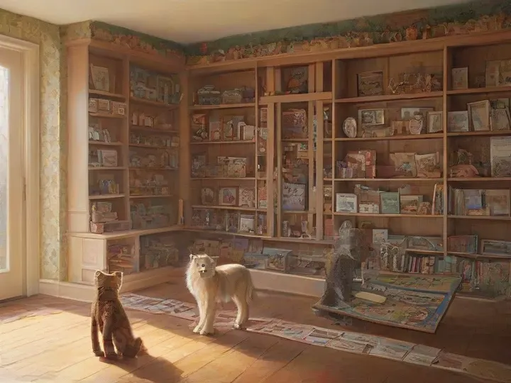 Illustration of Awesome Toys and Gifts