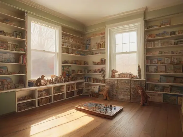 Illustration of Awesome Toys and Gifts