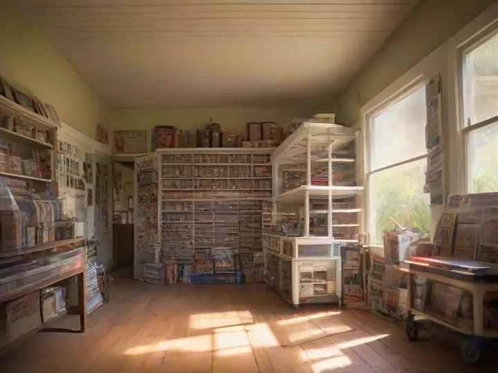 Illustration of Burbank's House of Hobbies