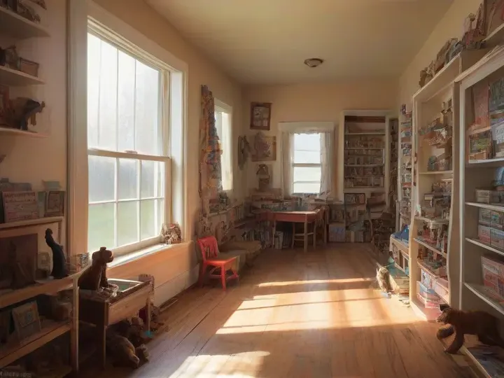 Illustration of Dilly Dally's Toy Store