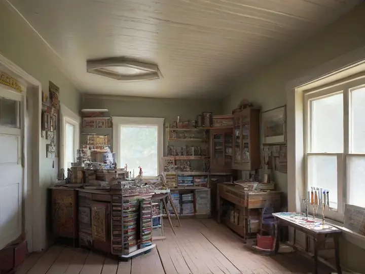 Illustration of Ed's Hobby Shop