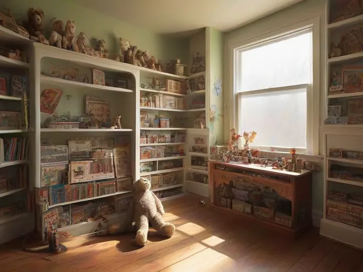 Illustration of Funky Monkey Toys and Books