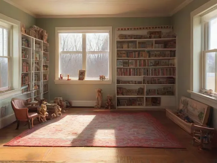 Illustration of Unique Toy Shop