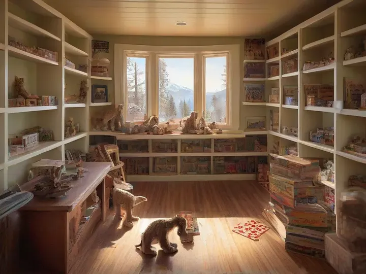 Illustration of Village Toys